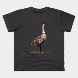 Nēnē, the Hawaiian Goose Kids T-Shirt